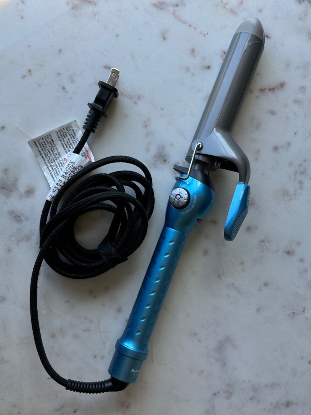 BaBylissPRO Nano Titanium Spring Curling Iron, Professional Hair Wand (1 1/4")